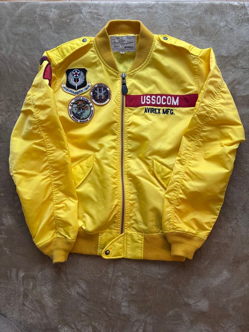avirex ma-1 イエロー アヴィレックス アウター フライトジャケット