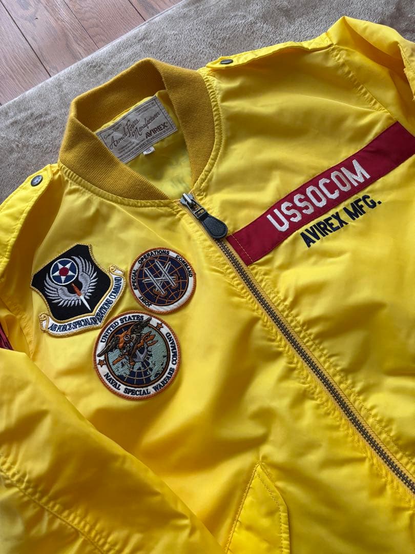 avirex ma-1 イエロー アヴィレックス アウター フライトジャケット