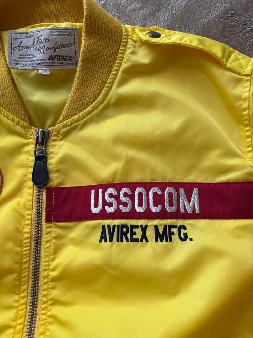 avirex ma-1 イエロー アヴィレックス アウター フライトジャケット