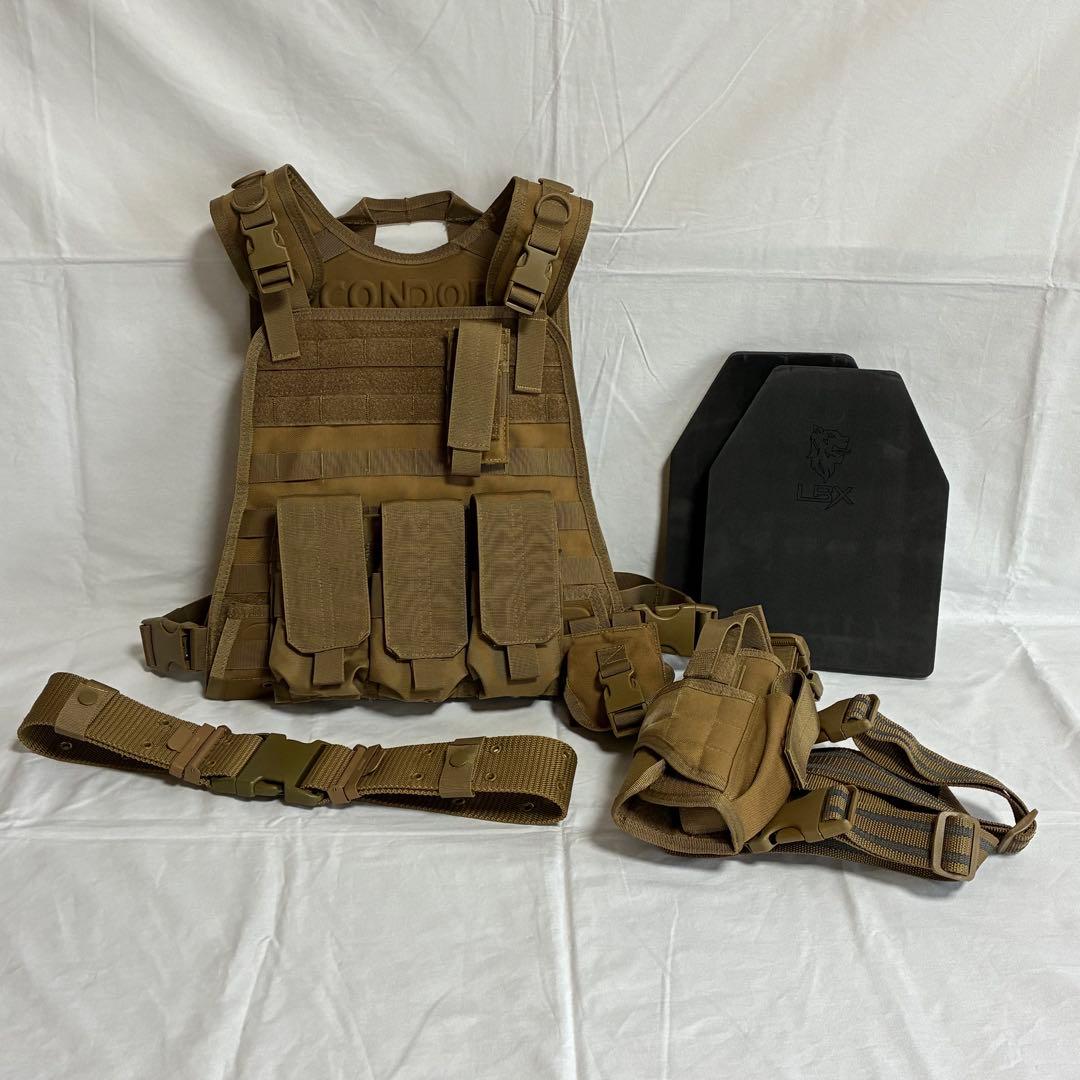 CONDOR プレートキャリア、ホルスター、ベルト他