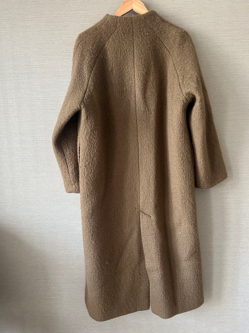 anuke Collarless Shaggy Coat 36インチ