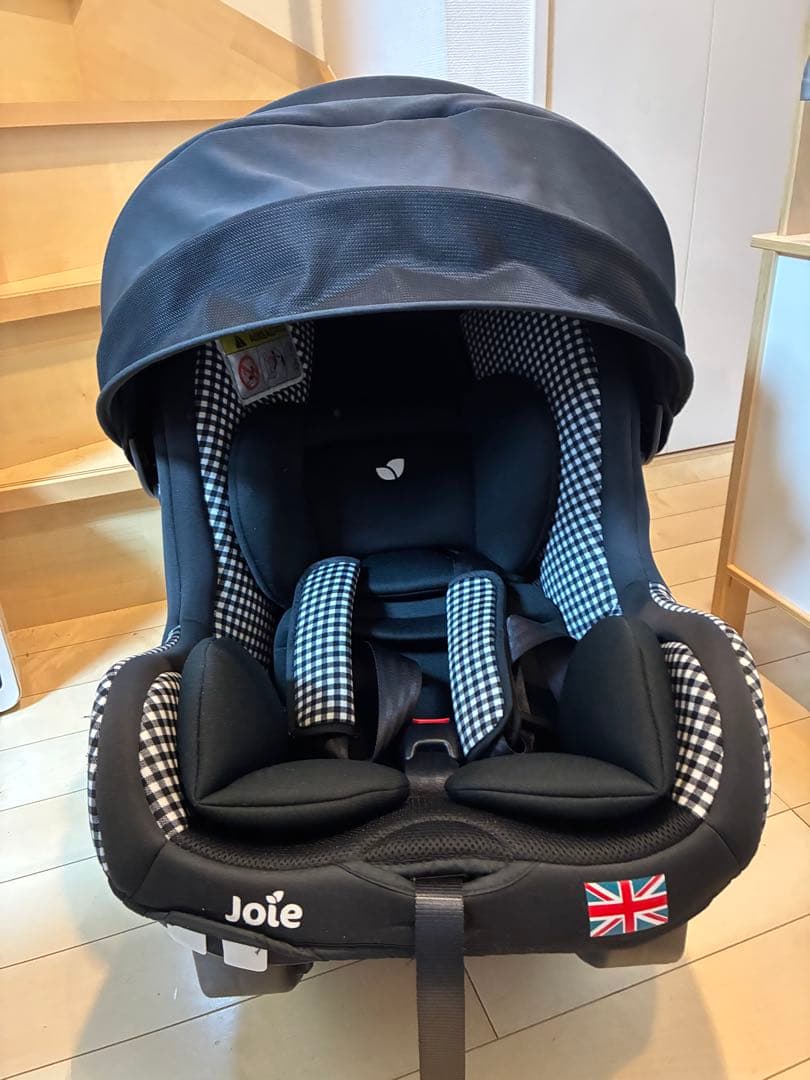 Joie チャイルドシート ブラック・チェック柄