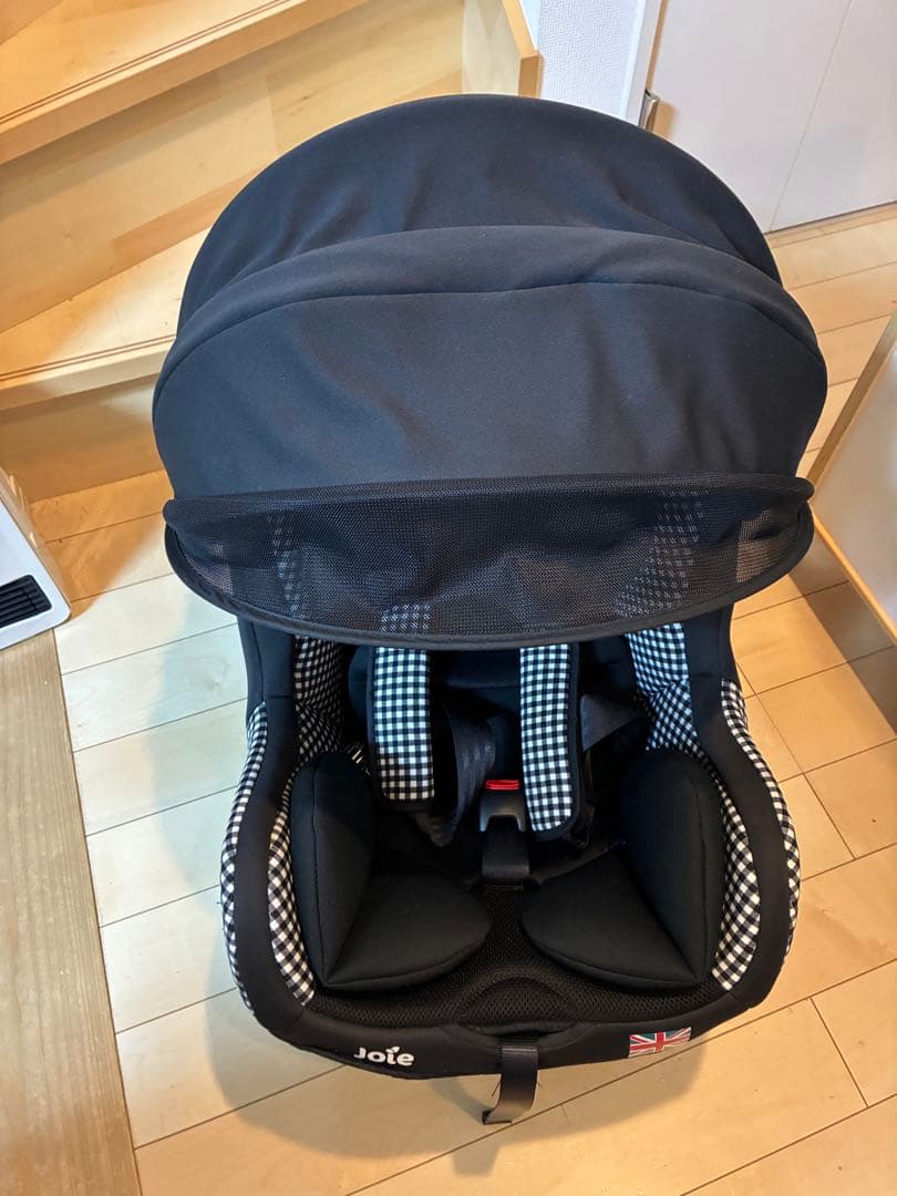 Joie チャイルドシート ブラック・チェック柄