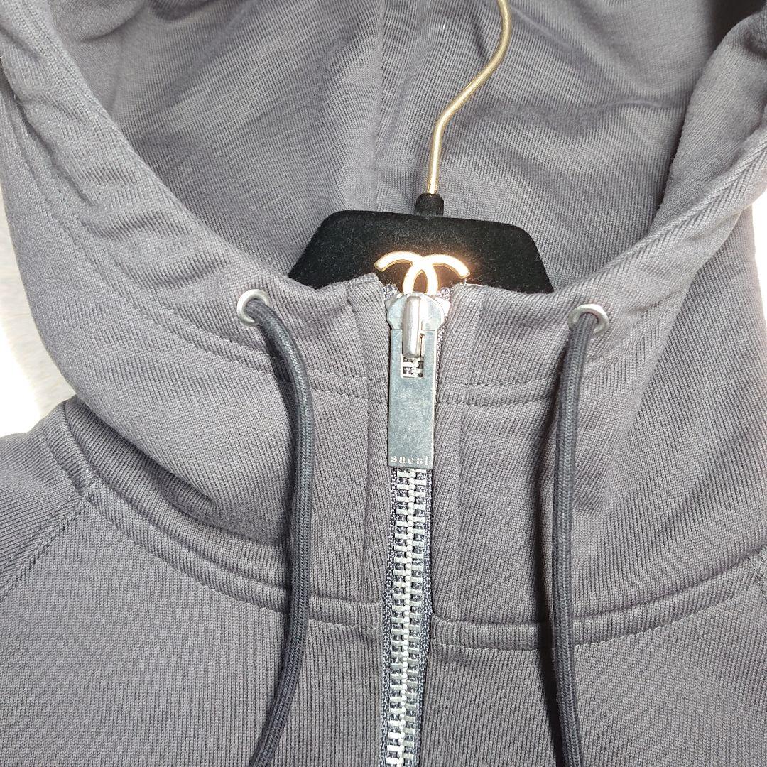 サカイ S Sweat Jersey Hoodie ジップパーカー クロップド