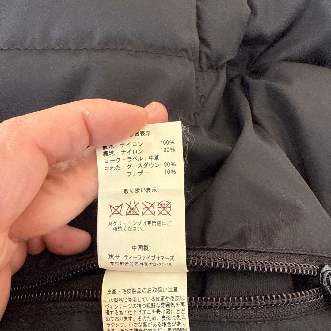 【今週限定価格】ロッキーマウンテン ダウンベスト 36 ブラック レザー切替