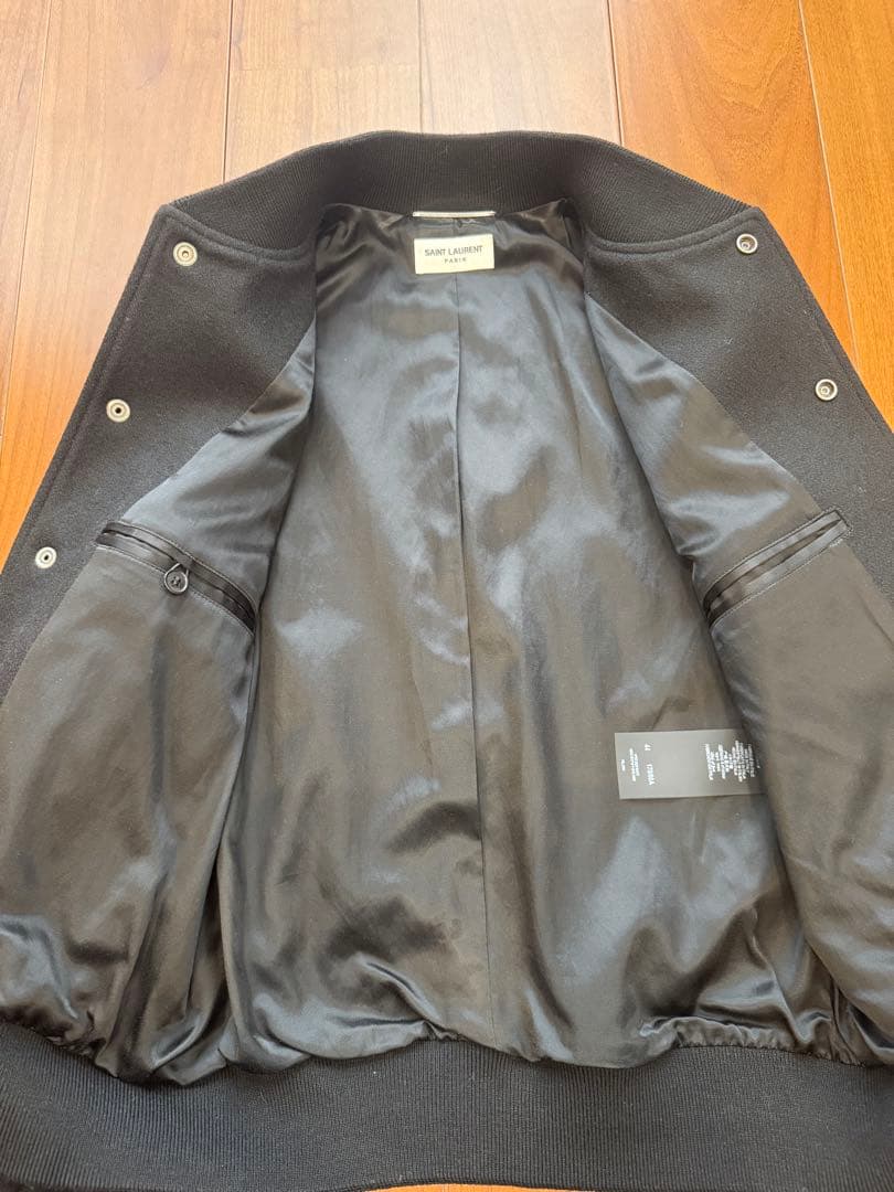 rakokako　サンローラン　バーシティジャケット　テディジャケット