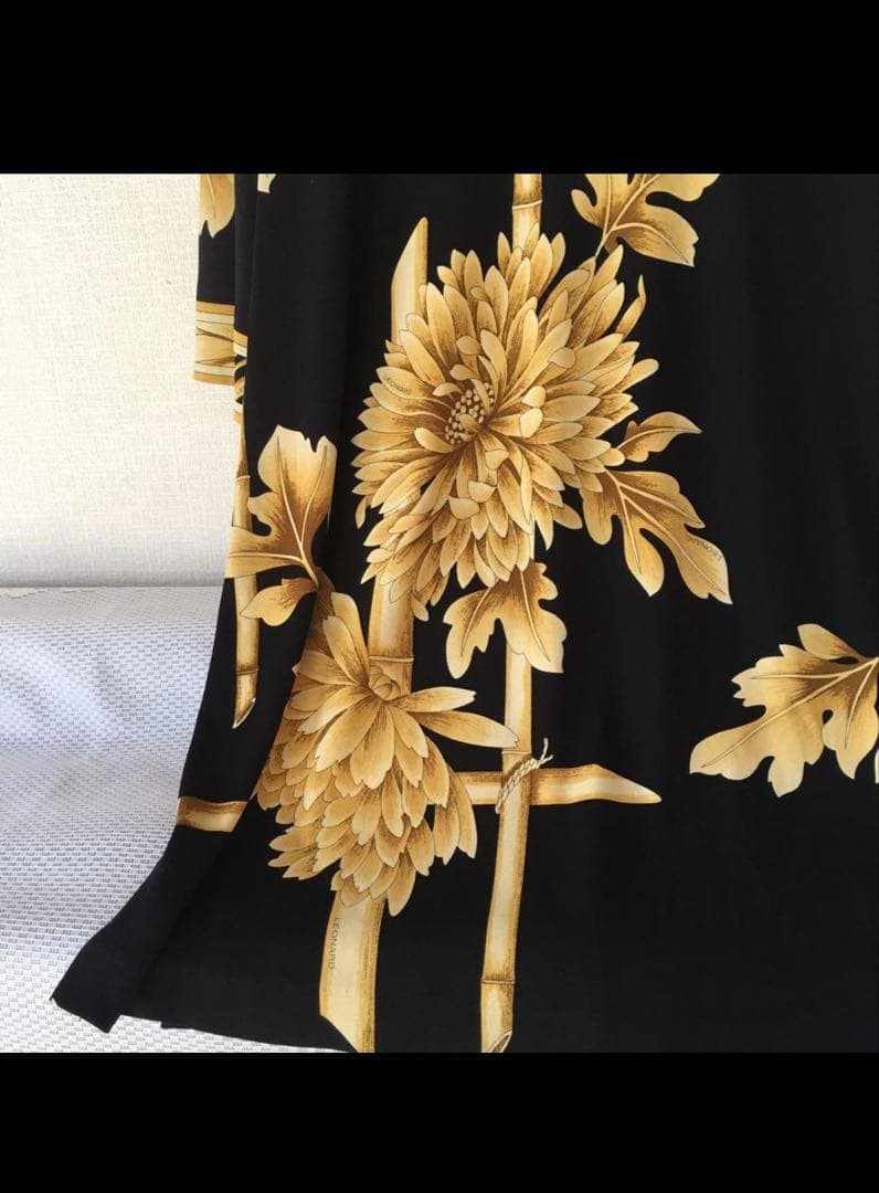 LEONARD 花柄 五分袖チュニック