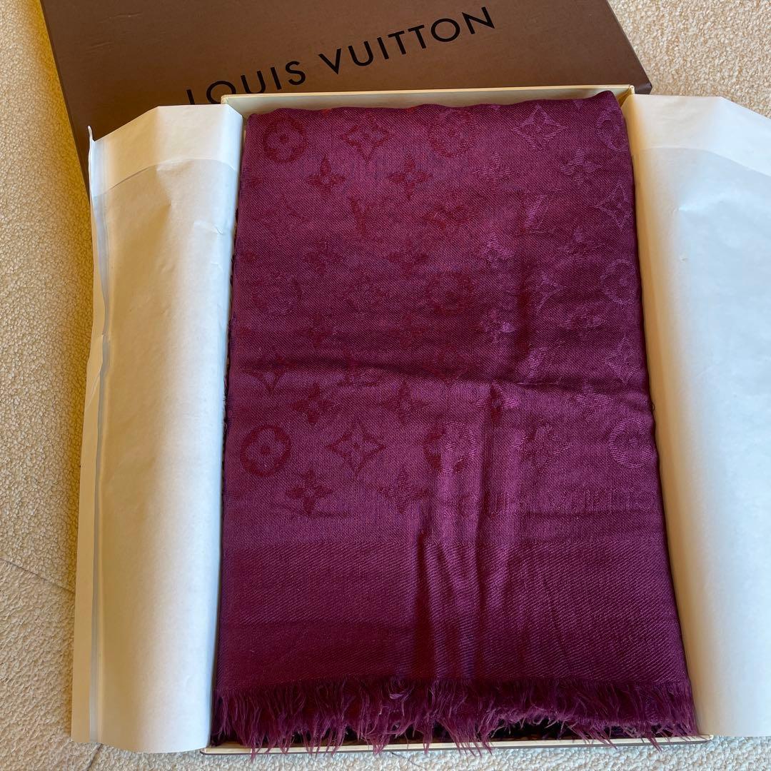 LOUIS VUITTON 大盤ストール　ショール　マフラー