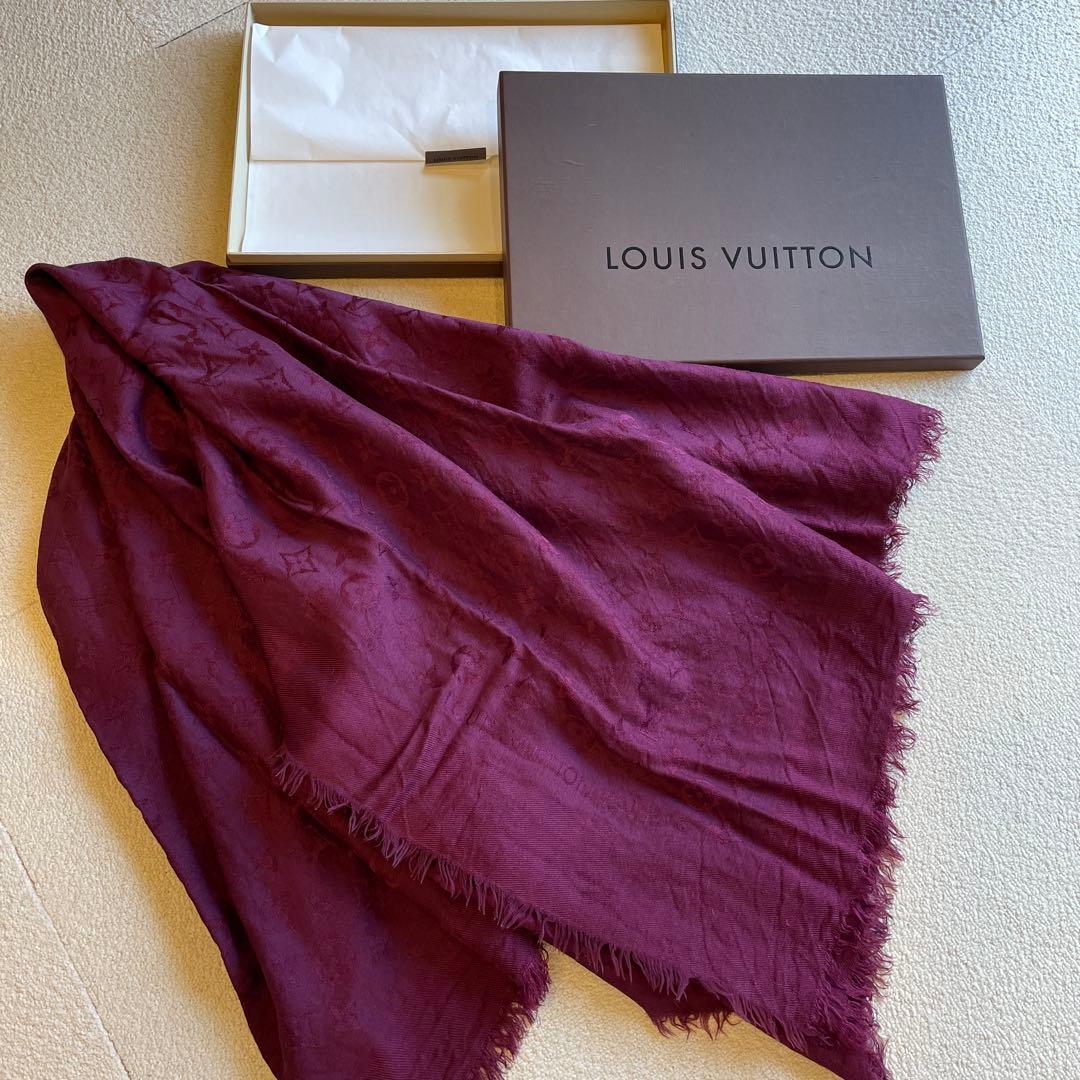LOUIS VUITTON 大盤ストール　ショール　マフラー