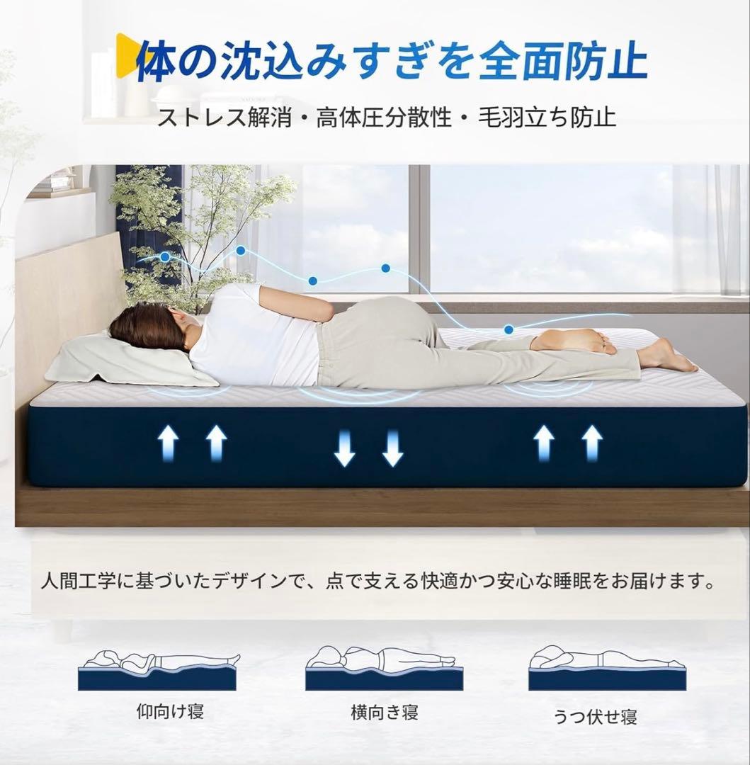 マットレス クイーン 高反発マットレス 極厚20cm ウレタンマットレス ベッド