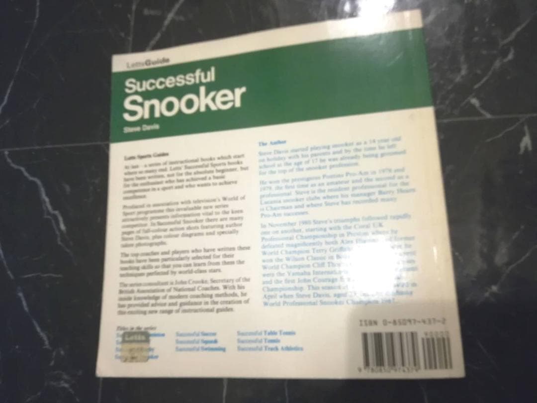 洋書 Snooker ビリヤード テクニック 英語 スヌーカーの技術