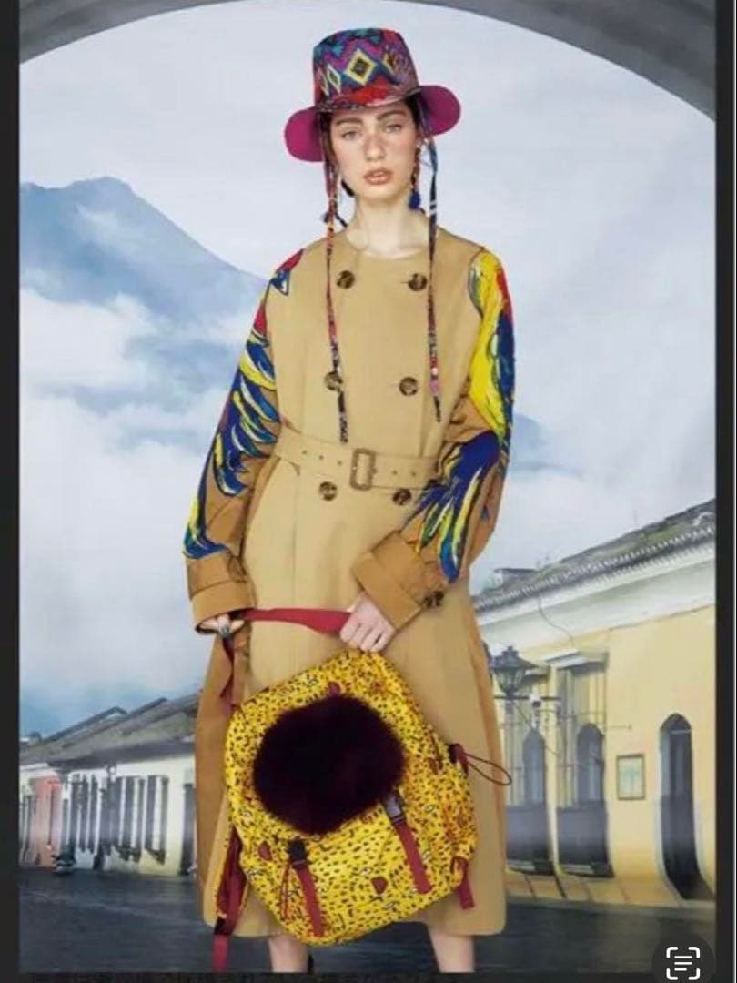 TSUMORI CHISATO.ツモリチサト鳥刺繍トレンチコート