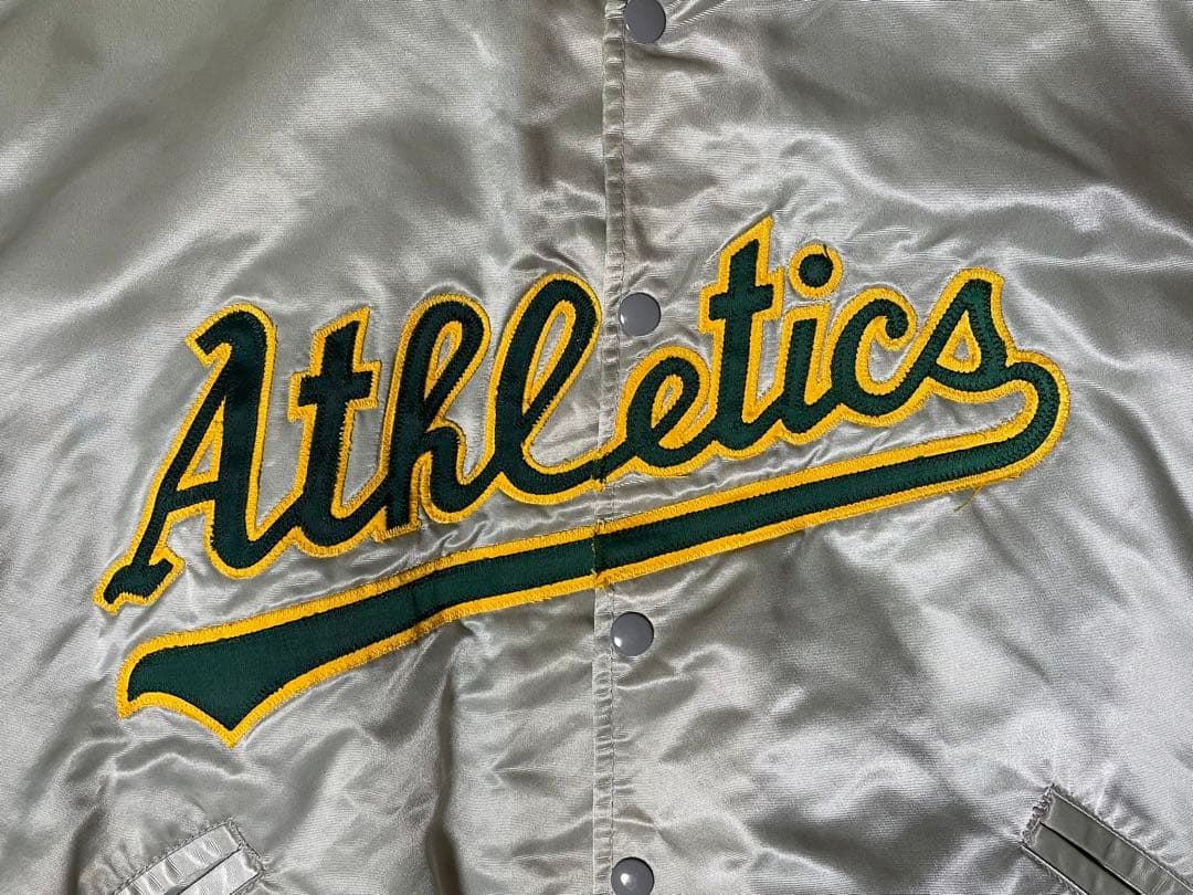 ★美品レア！フェルコ MLB オークランド・アスレチックス スタジャン シルバー
