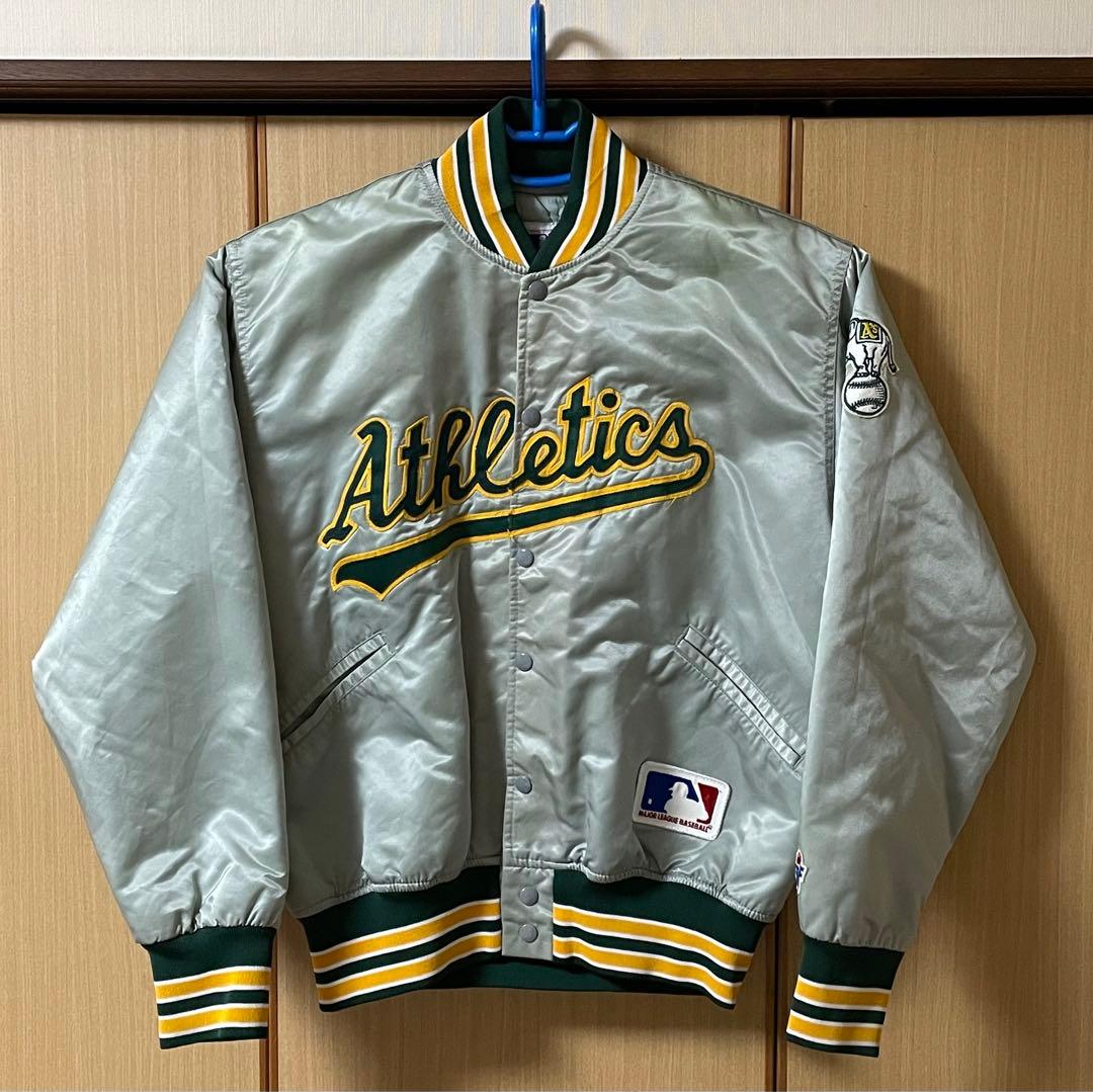 ★美品レア！フェルコ MLB オークランド・アスレチックス スタジャン シルバー