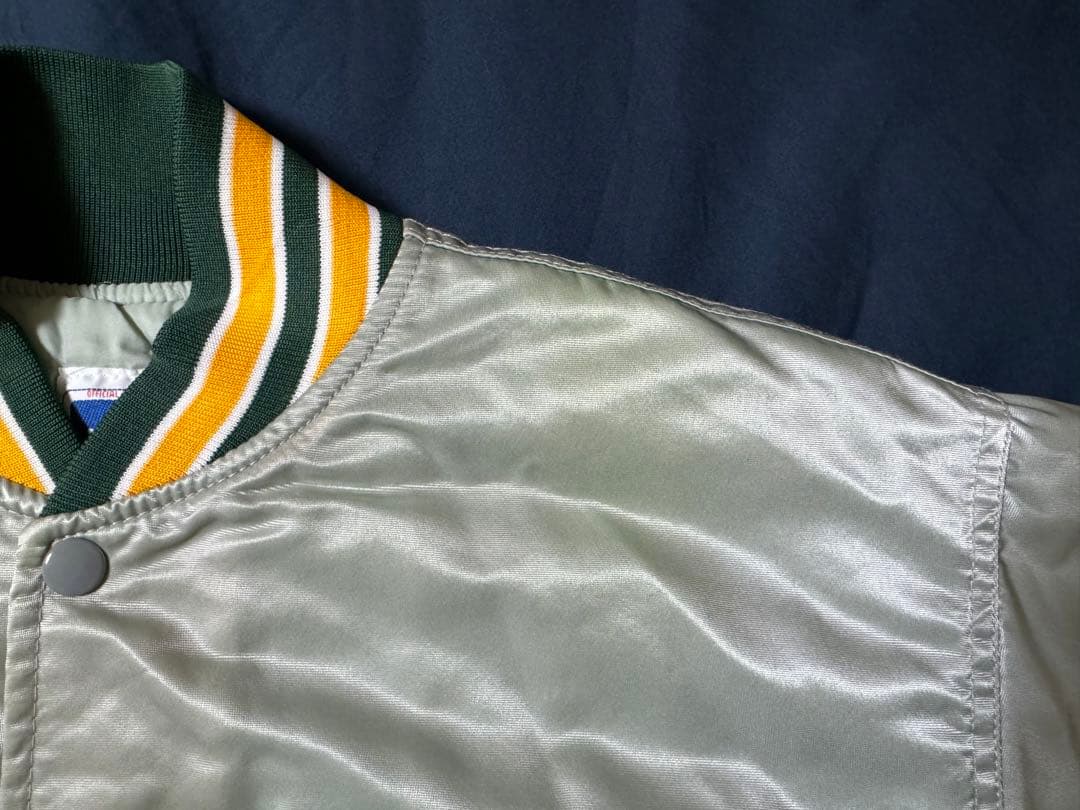 ★美品レア！フェルコ MLB オークランド・アスレチックス スタジャン シルバー