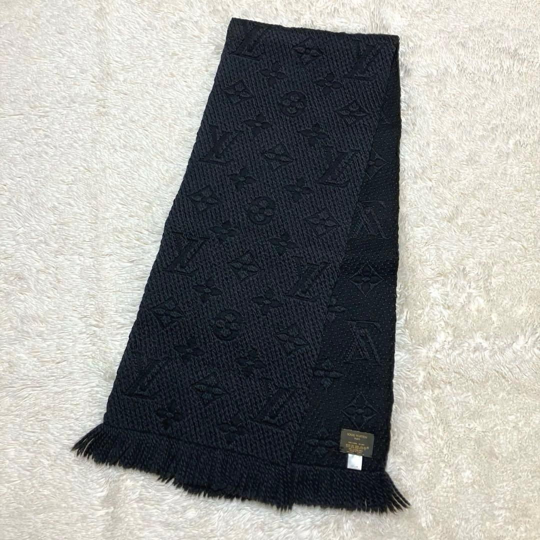 ルイヴィトン エシャルプ ロゴマニア マフラー ウール シルク M72431