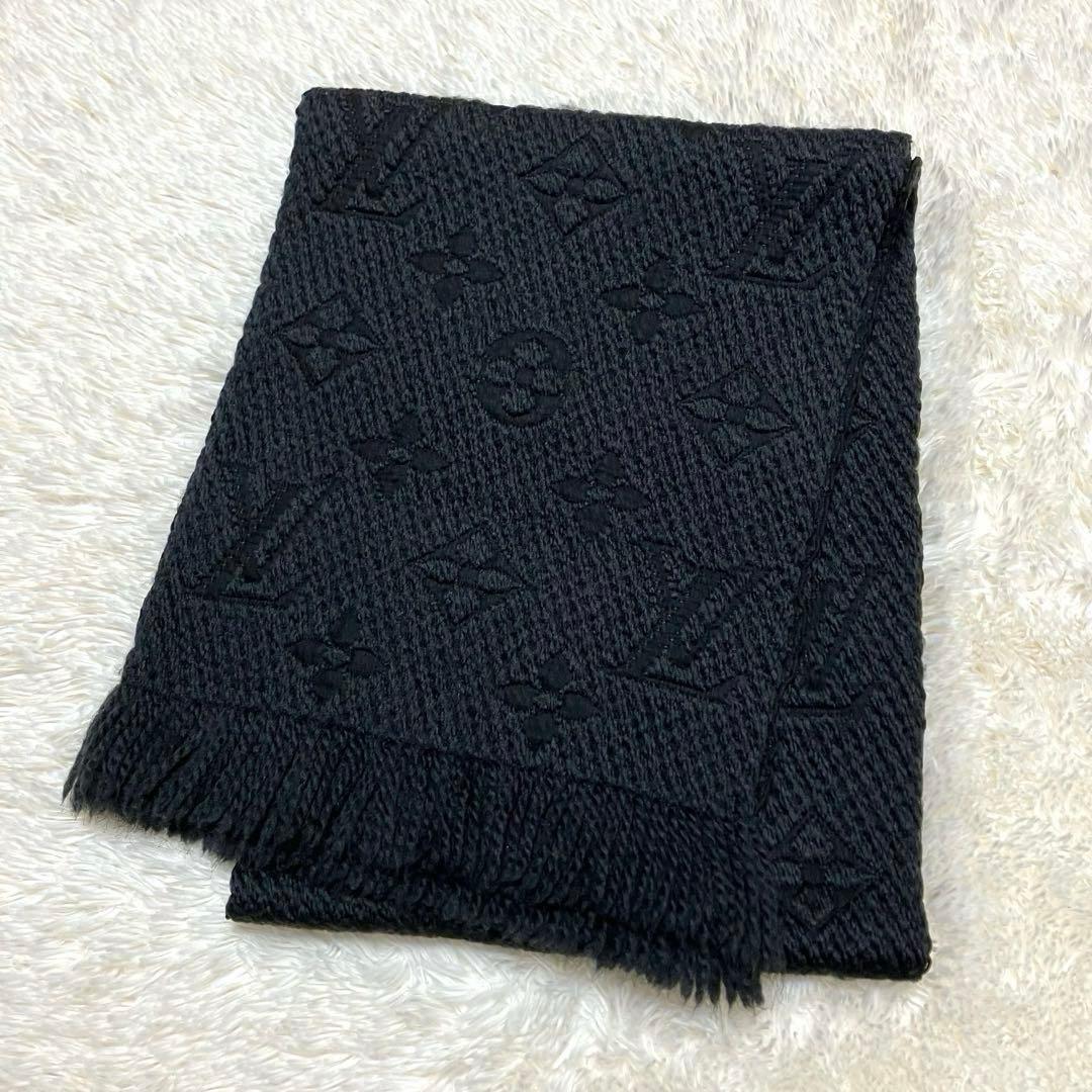 ルイヴィトン エシャルプ ロゴマニア マフラー ウール シルク M72431