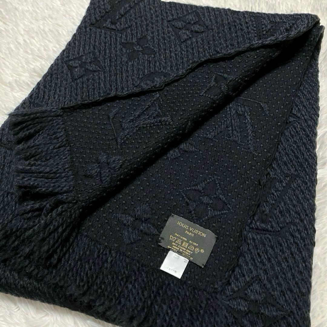 ルイヴィトン エシャルプ ロゴマニア マフラー ウール シルク M72431