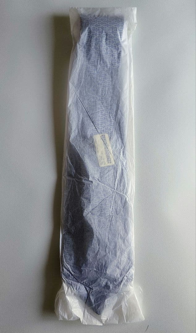 HERMES 青色 パターン ネクタイ　未使用