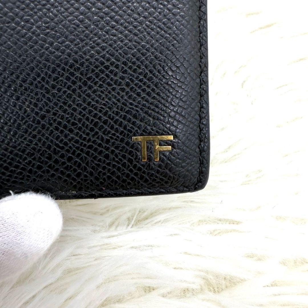 【美品】TOMFORD トムフォード カーフスキン 2つ折り マネークリップ