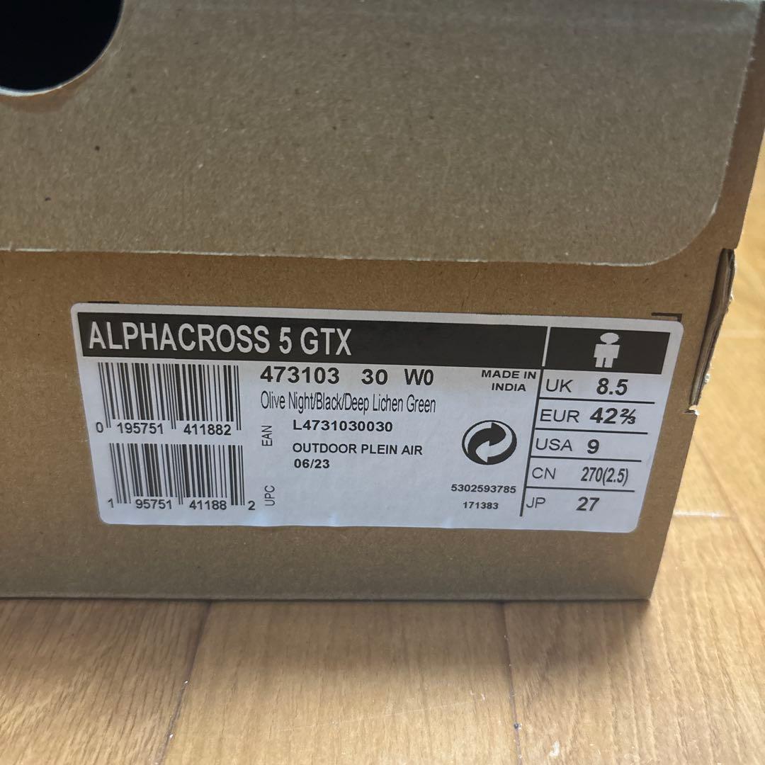 SALOMON ALPHACROSS 5 GTX GORE-TEX 27㎝