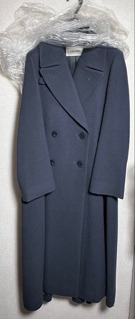 【新品未使用】　COCODEAL バックフレアロングコート