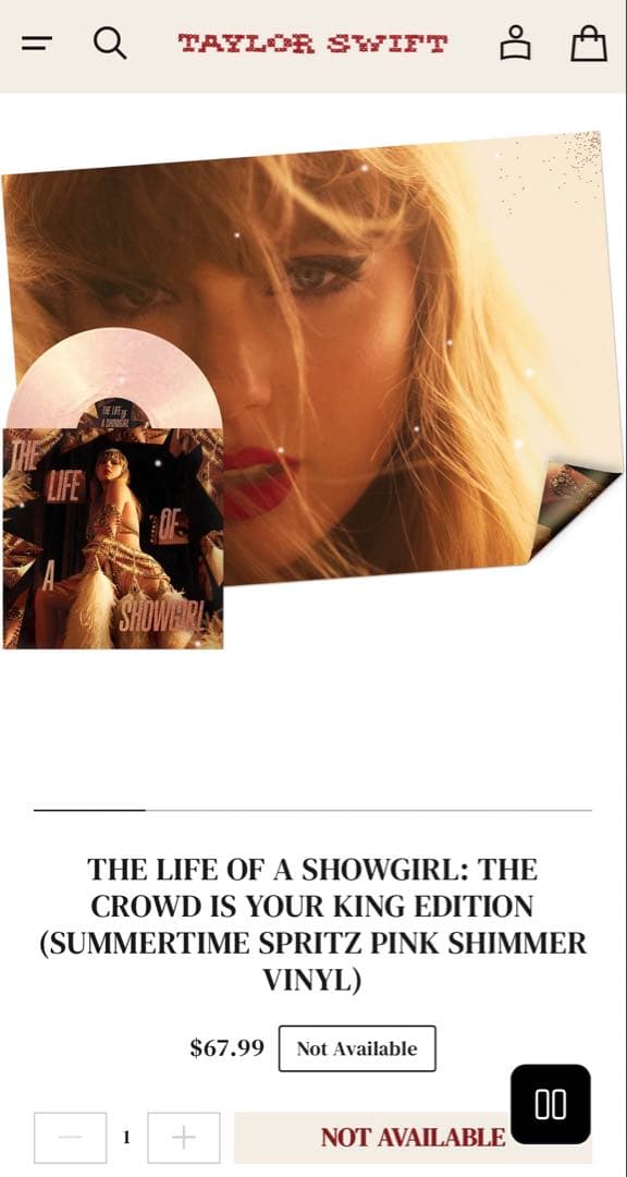 The Life of a Showgirl レコード+CD セット