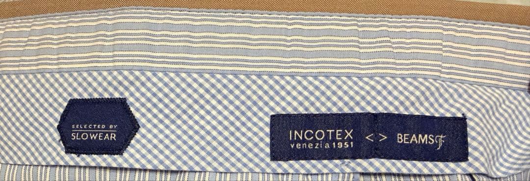 定価4.2万 Beamsf別注 INCOTEX トロピカルウール スラックス