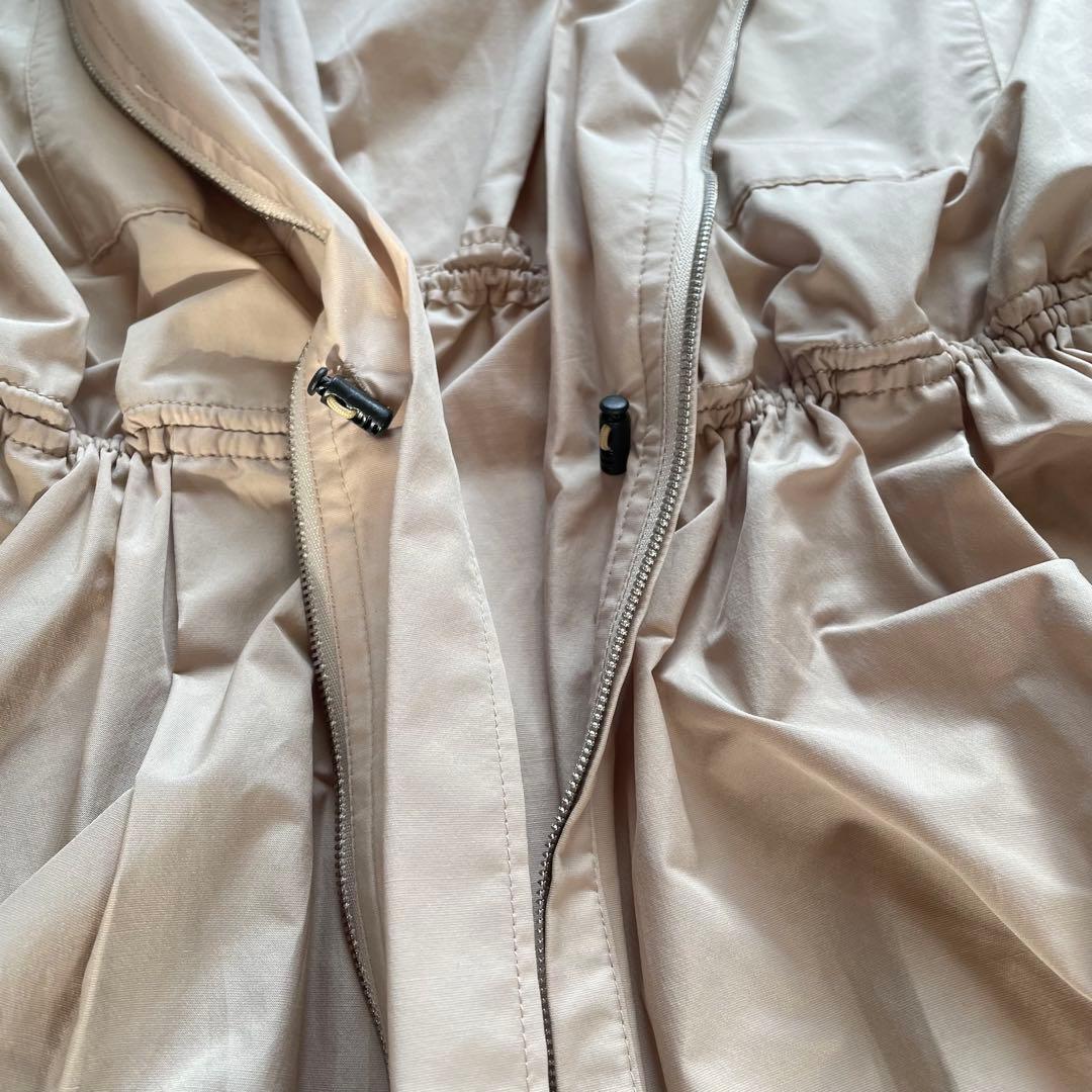 Ballsey ライトタフタ ジップアップロングコート　ライトベージュ　38