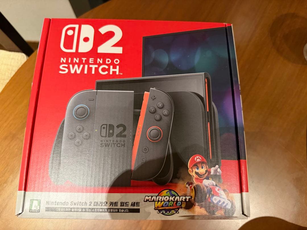Nintendo Switch 2 本体 マリオカートワールド韓国版限定ケース付