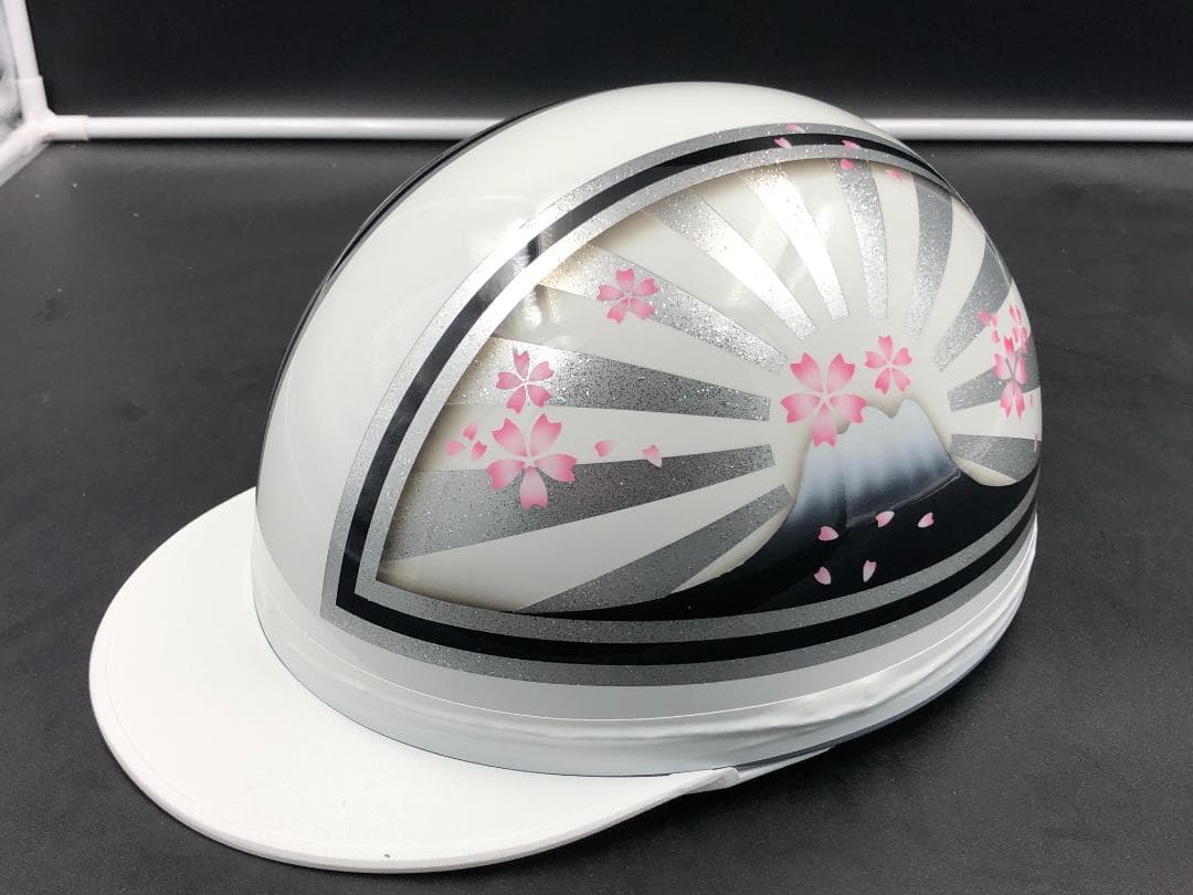 コルク半　カスタム　富士日章　マジック　ホワイトシルバー　ラメ　桜　高級クリヤ