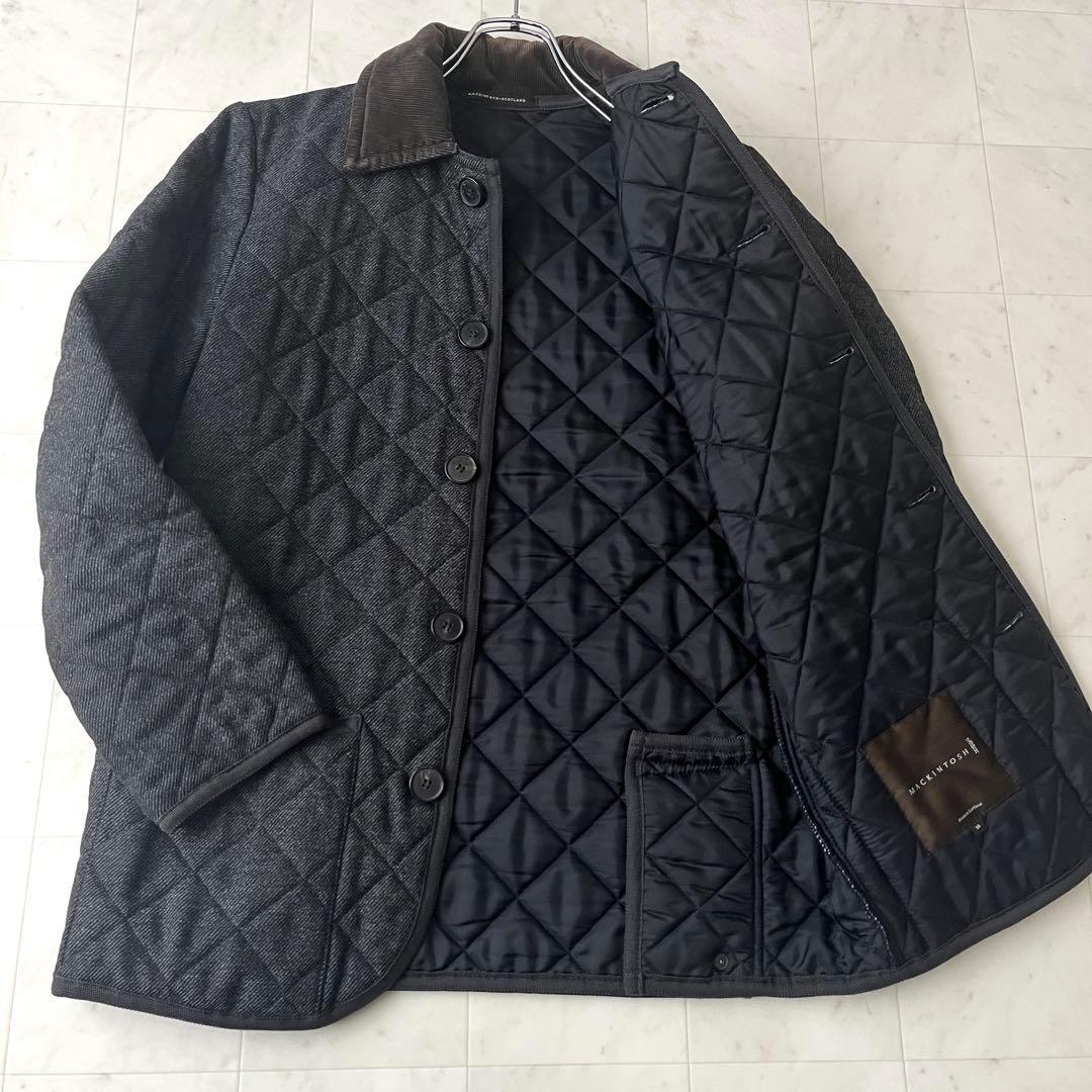 マッキントッシュ ロロピアーナ キルティングジャケット ウール コーデュロイ襟