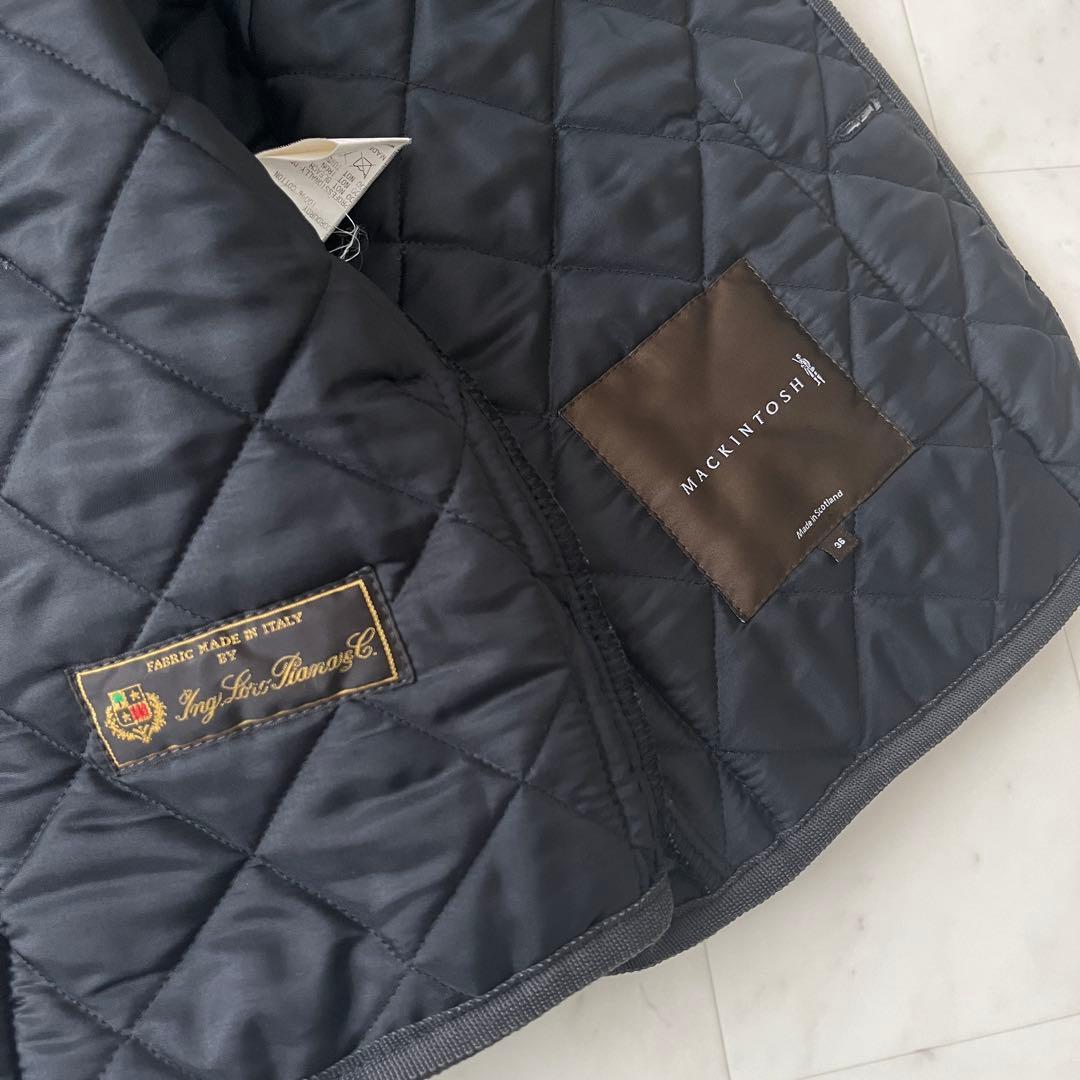 マッキントッシュ ロロピアーナ キルティングジャケット ウール コーデュロイ襟