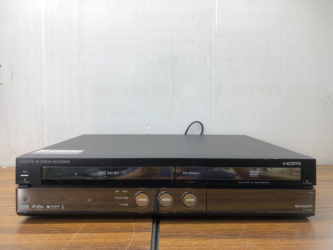 SHARP HDD DVD VHS 一体型レコーダー DV-ACV52 本体のみ