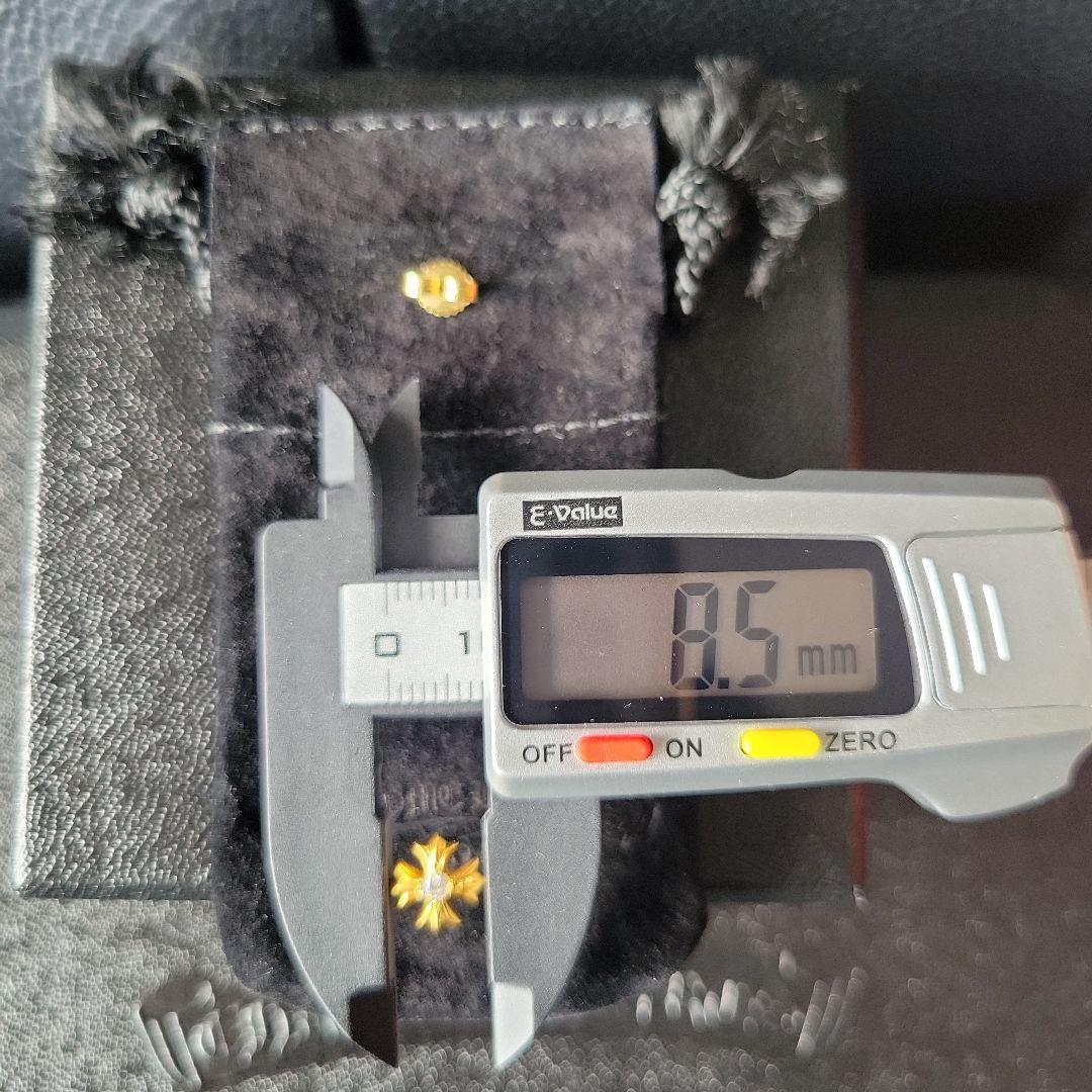 【肩甲骨クラッシャー】クロムハーツ 22K 1ダイヤ ピアス