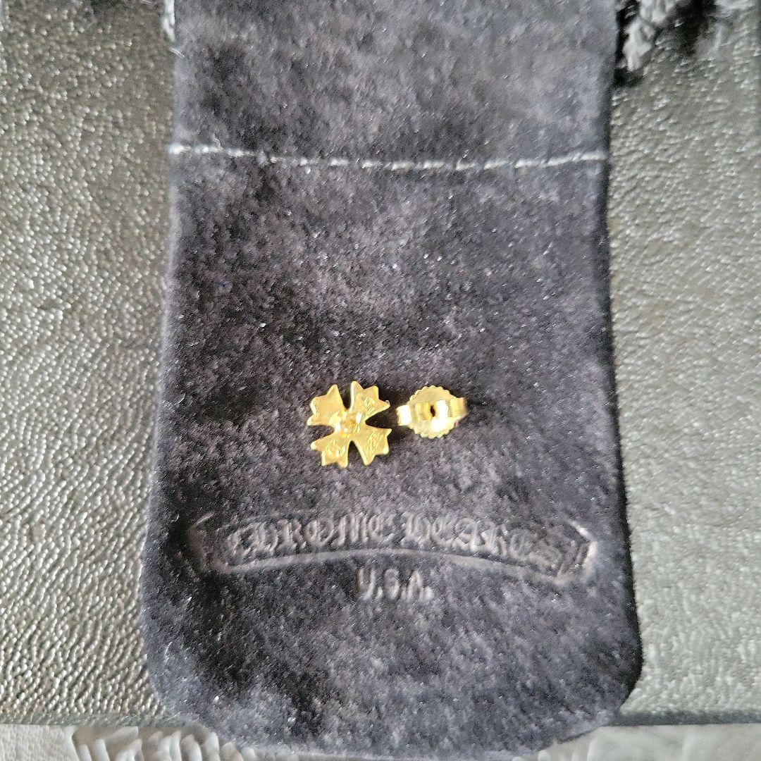 【肩甲骨クラッシャー】クロムハーツ 22K 1ダイヤ ピアス