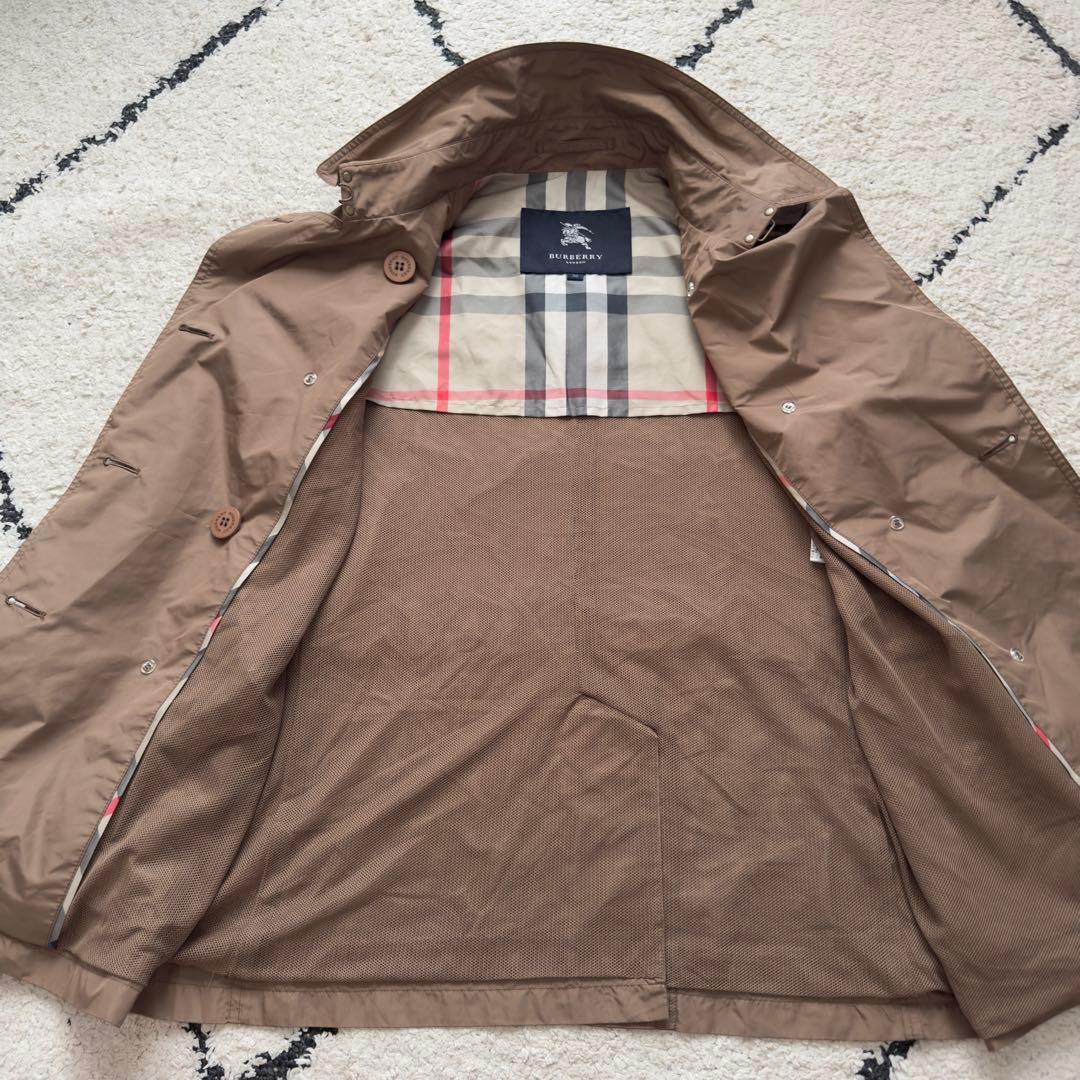 バーバリーロンドン　トレンチコート　2way ノバチェック　ベルト　ベージュ