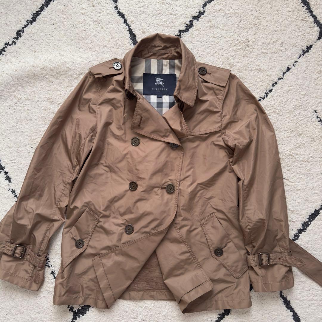 バーバリーロンドン　トレンチコート　2way ノバチェック　ベルト　ベージュ