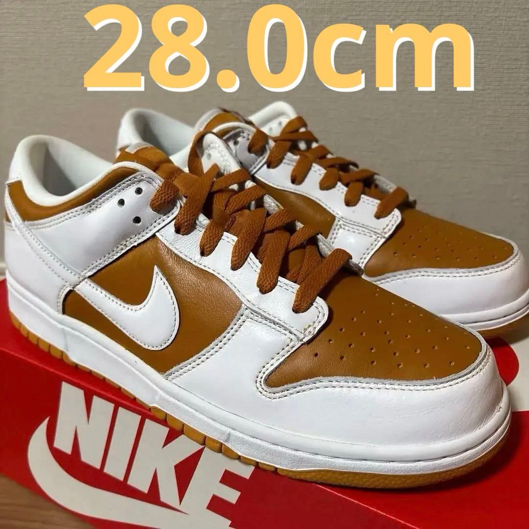 28.0cm Nike Dunk Low ホワイト/ブラウン