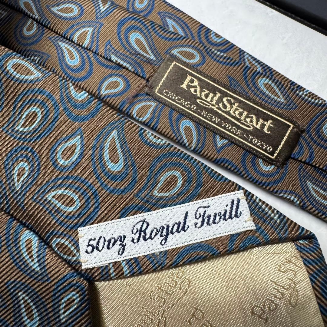 希少 ポールスチュアート×ドレイクス 50oz  Twill ネクタイ