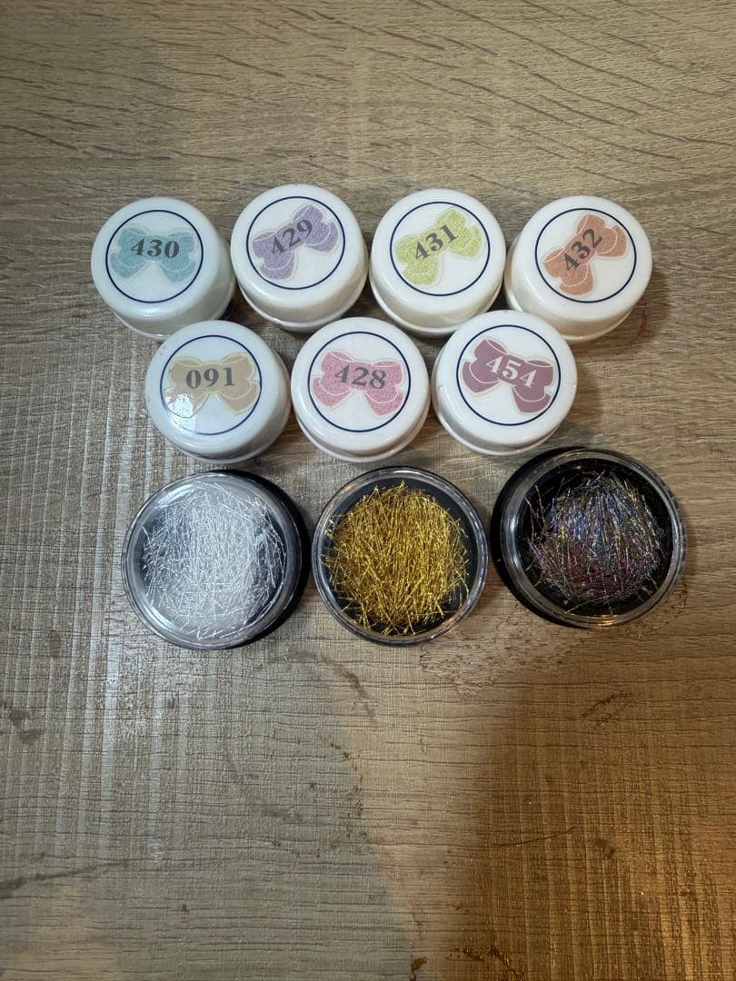 ジェルネイルカラー，パーツまとめ売り