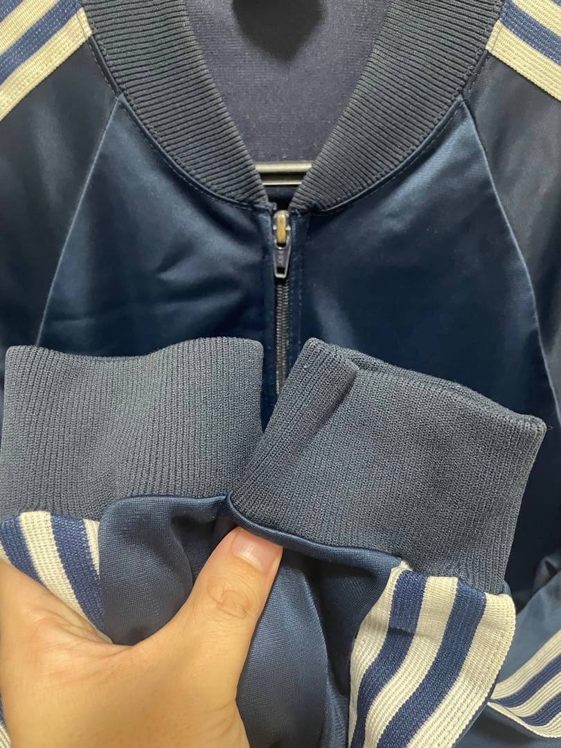 【Made in USA】80's adidas ATPジャケット ネイビー