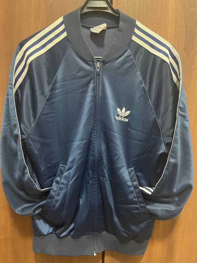 【Made in USA】80's adidas ATPジャケット ネイビー