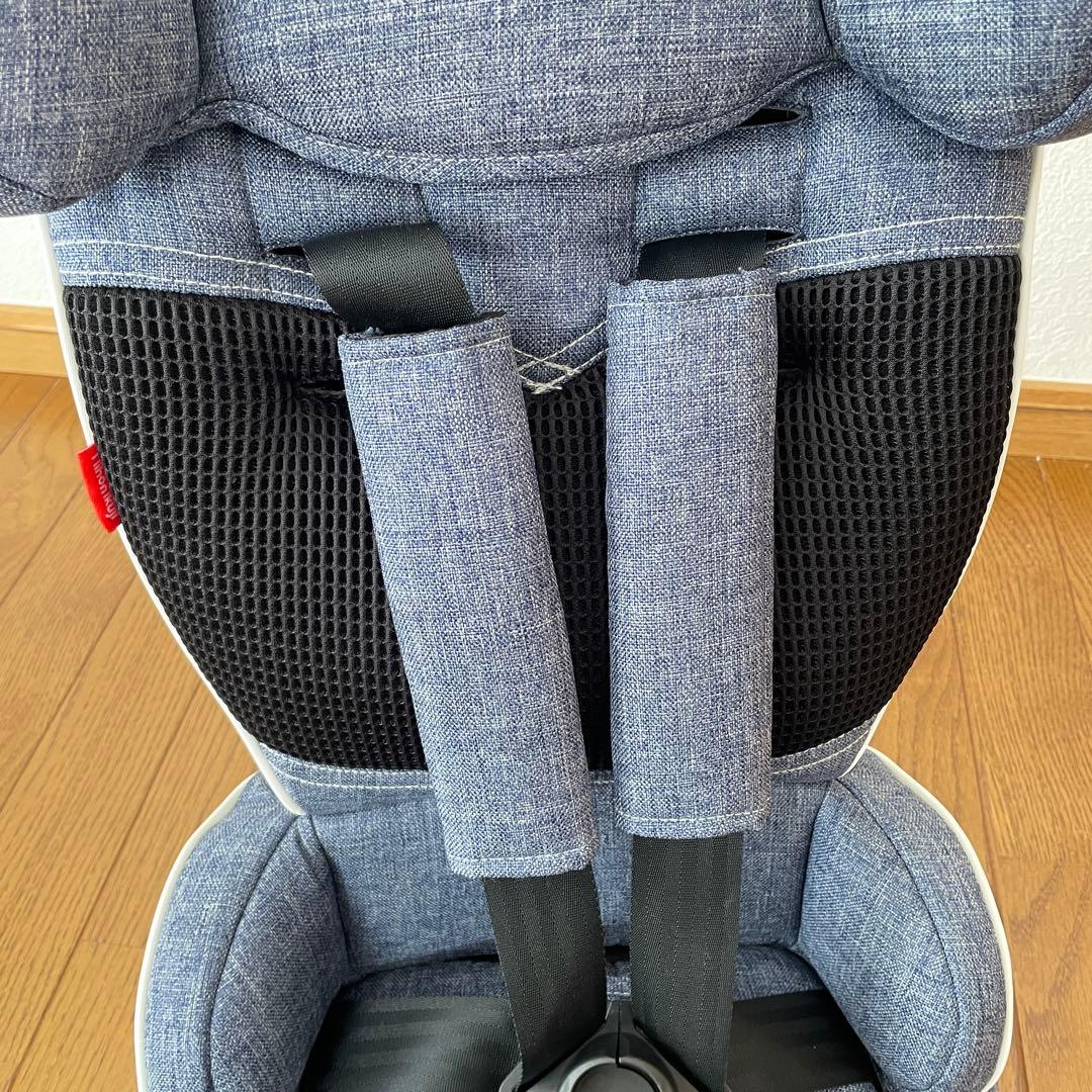 美品＊日本育児 トラベルベストECプラス チャイルドシート　デニム　収納袋付