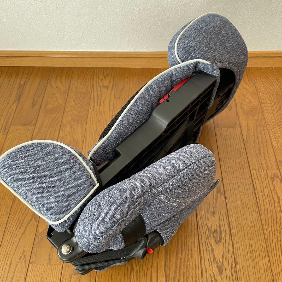 美品＊日本育児 トラベルベストECプラス チャイルドシート　デニム　収納袋付