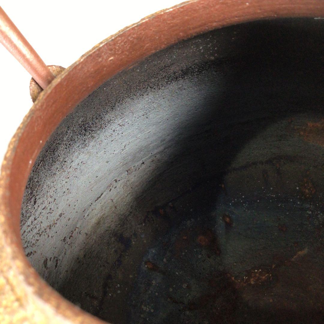 Ｎ６３２　鉄瓶　『釜師　木村一無造』『真形鉄瓶』　共箱　茶道具