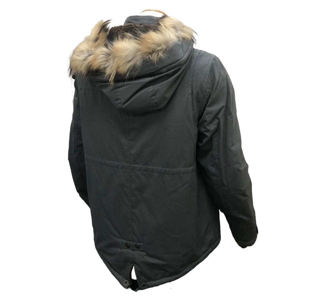 【得★61％引】ロッソROJ-968　グレー（L）ウィンターショートモッズコート