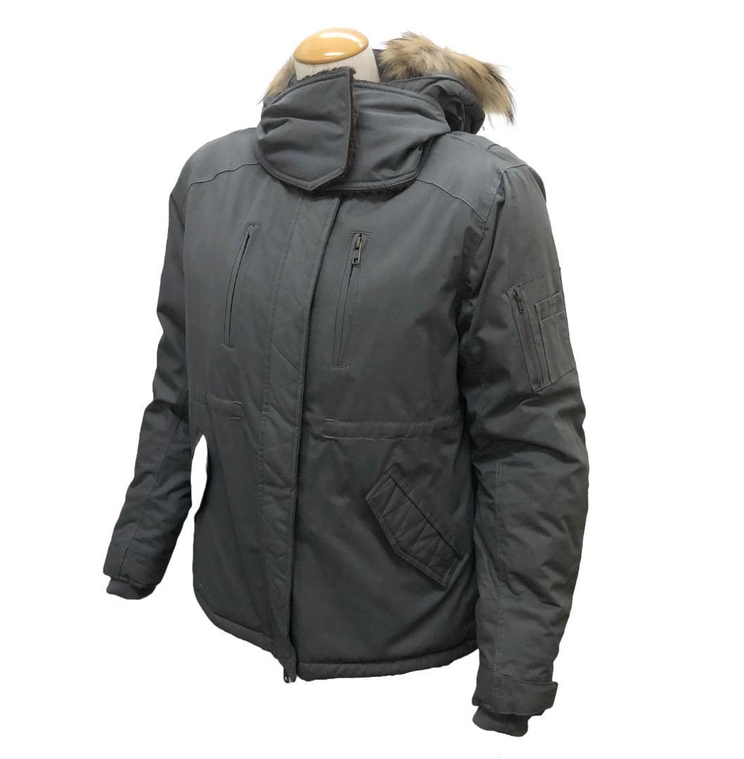 【得★61％引】ロッソROJ-968　グレー（L）ウィンターショートモッズコート