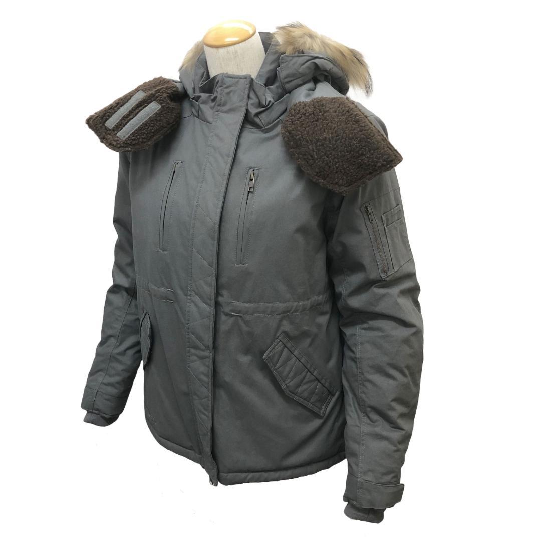 【得★61％引】ロッソROJ-968　グレー（L）ウィンターショートモッズコート