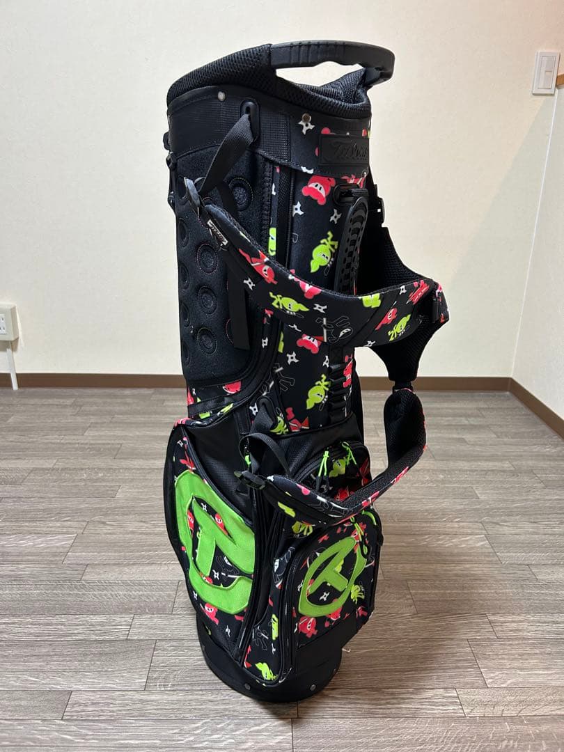 スタンド式キャディバック　『ワサビ戦士』カラーデザイン　パターカバープレゼント付